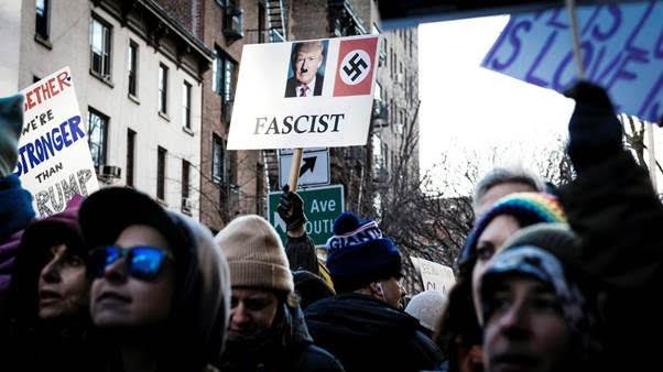 Demonstration against Trump and Fascism